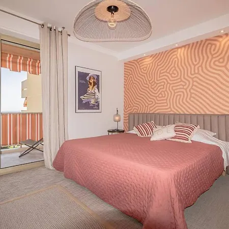 Superbe Vue Mer, Plage, Piscine, Tennis, Parking 昂蒂布
